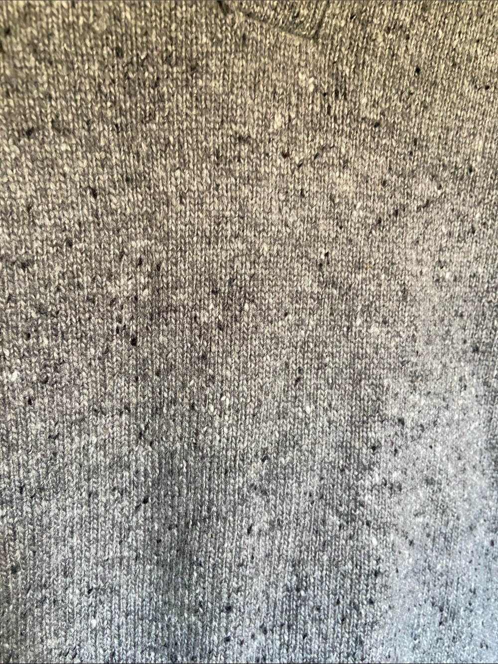 Rails Men's Harding Henley Melange Raglan Sweater Speckled Gray Size L - Picture 3 of 8